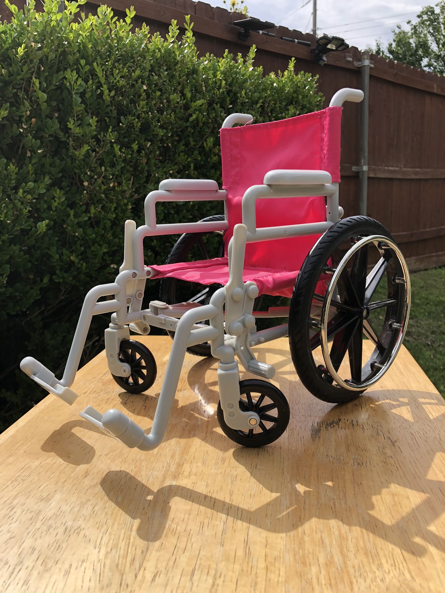 American Girl Wheelchair Pink & Black Retired Rare