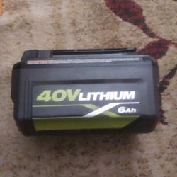 Ryobi 40volt 6 Amp Battery