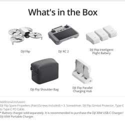 DJI Flip Drone Fly More Combo With RC 2 Screen Remote Controller