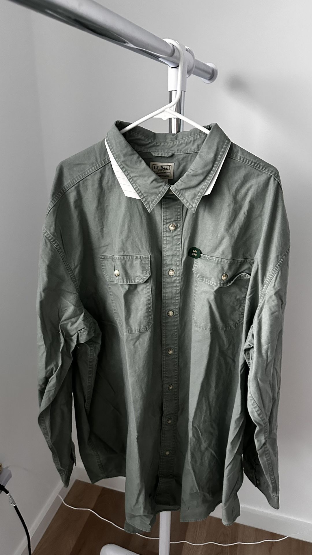 Classic L.L. Bean Long Sleeve Shirt – Men’s 3XL, Green