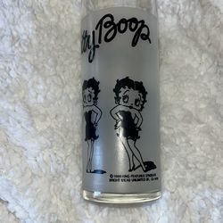 Betty Boop Drinking Glass Tumbler 1988 King Features Vintage $10