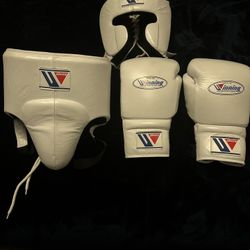 Full White Winng Sparring Set