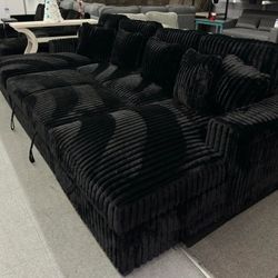 Black corduroy pull out sofa bed sleeper sofa