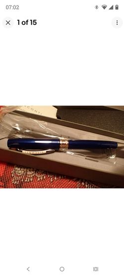 Visconti 'Michelangelo' Blue Ballpoint Pen Brand New
