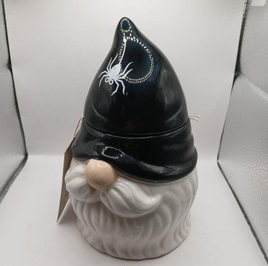 Martha Stewart Collection, Halloween Gnome with White Pumpkin Candle
