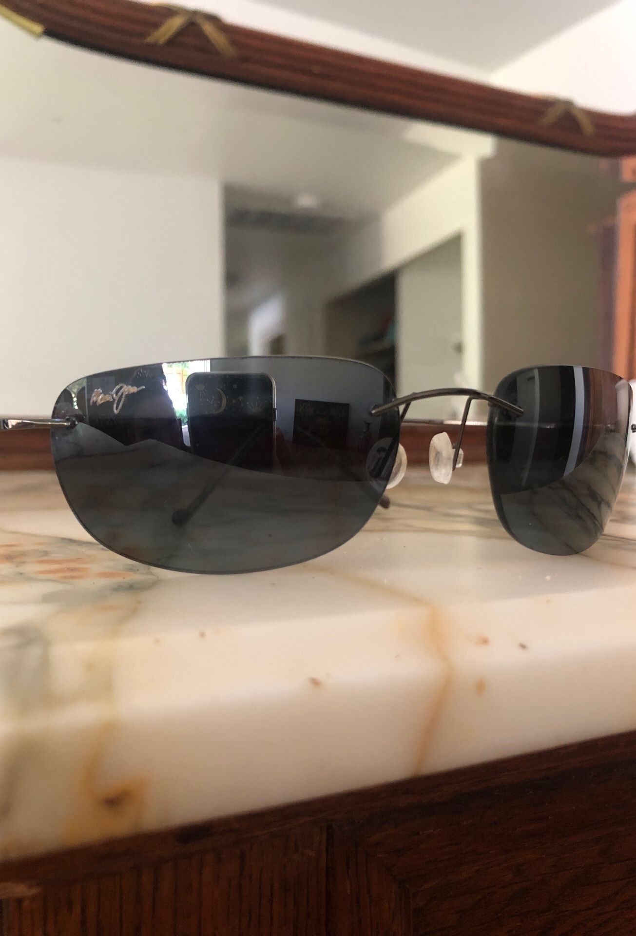 MAUI JIM KAPALUA MJ 502-02 GUNMETAL POLARIZED SUNGLASSES