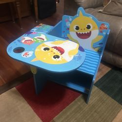 Delta Children Baby Shark Chair Desk with Storage area  23”T 20”W 23”D