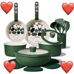 New Cookware Set Ollas Sartenes 19 Pieces 