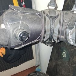 Salomon and 10.5 Burton boa boots