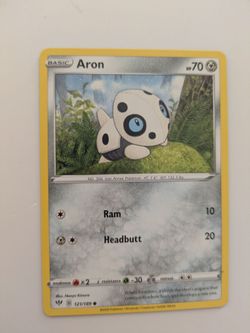 Aron 121 Darkness Ablaze Pokémon Card