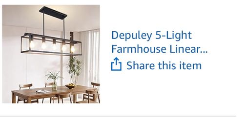 Depuley 5-Light Farmhouse Fixture