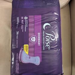 Poise Incontinence Pads Overnight  Extra Coverage 