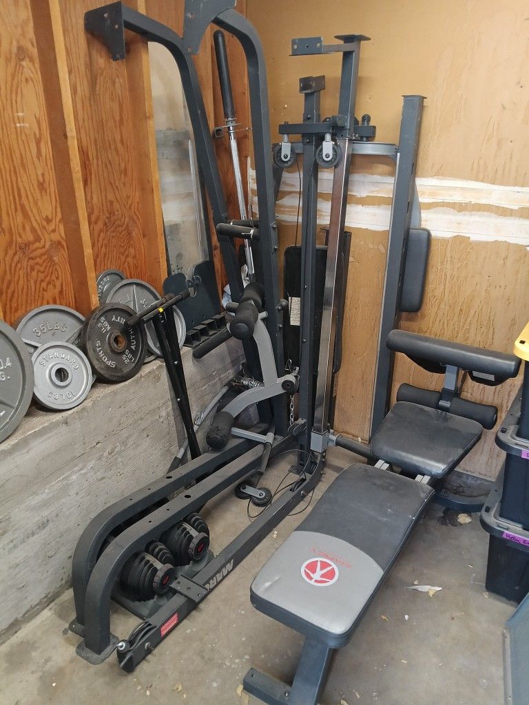 Workout Machine And Weights