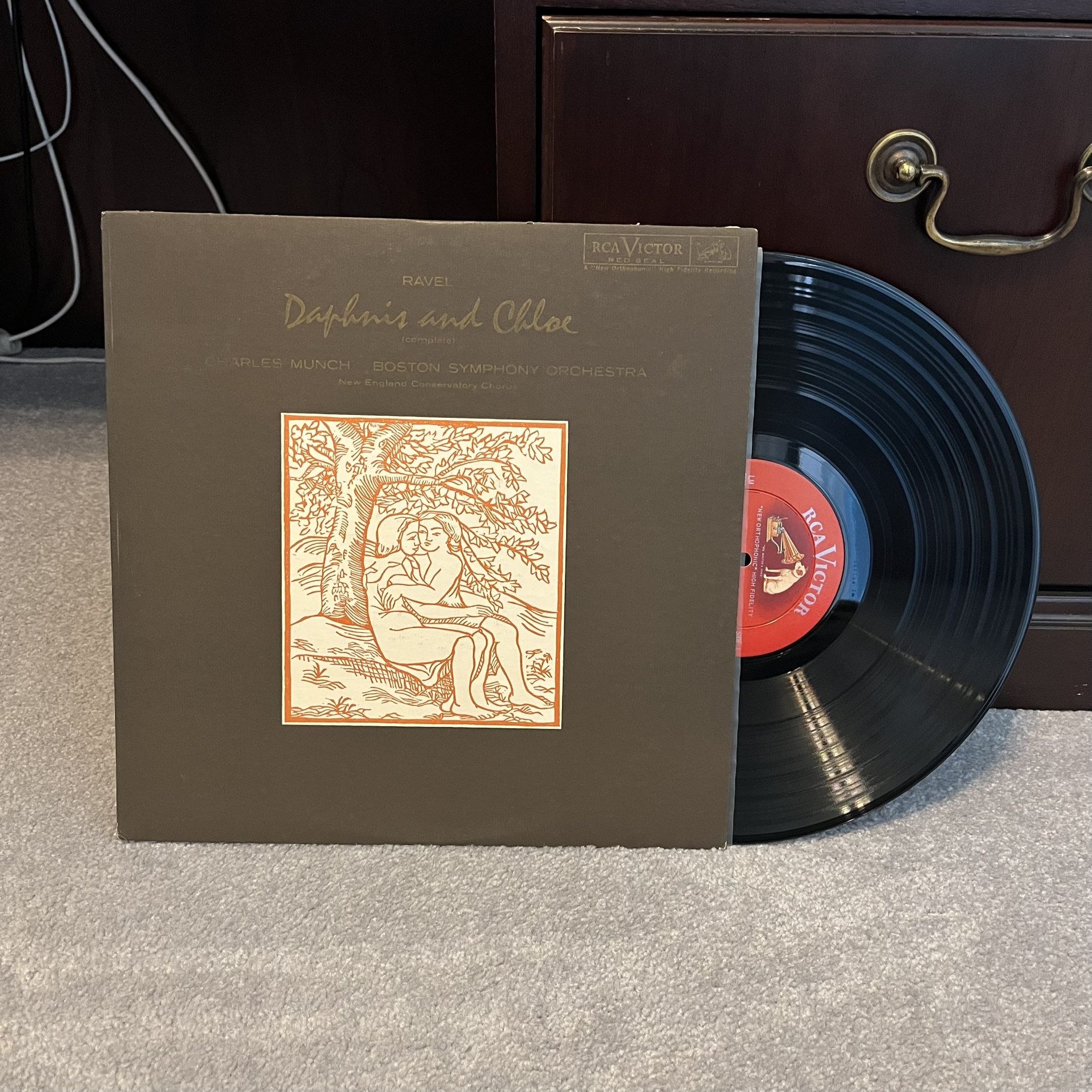 Charles Munch & Boston Sympothy Orchestra Ravel Daphnis and Chloe Vinyl Record