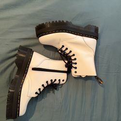 White Platform Jadon Doc Martens