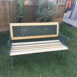 Vintage cast iron bench