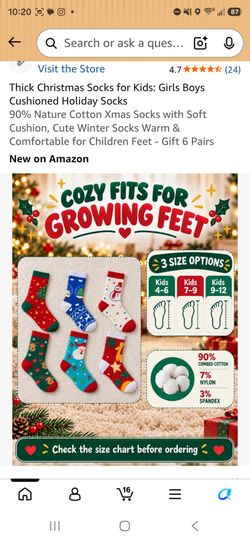 New 6 pair of Christmas socks gift set