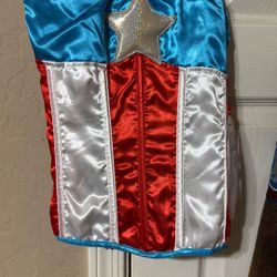 Captain America, Strapless, Halloween Costume/Sexy Costume Size Small, Two Medium