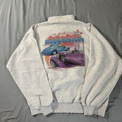 Rod And Customs Vintage Half Zip Sweater