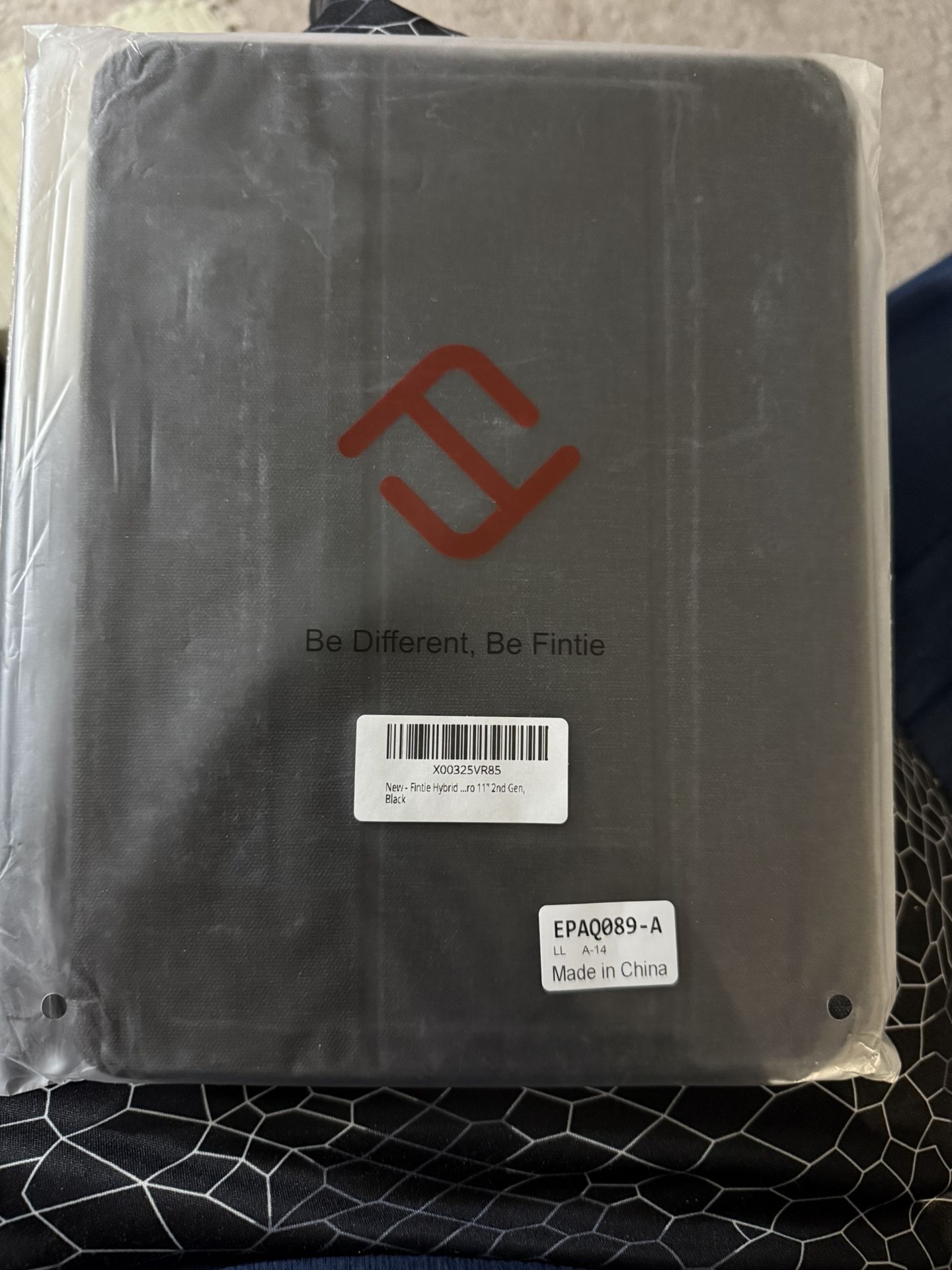 Brand New Fintie (Black) Hybrid (Leather Case)  with Stand & Auto Sleep Front Cover.