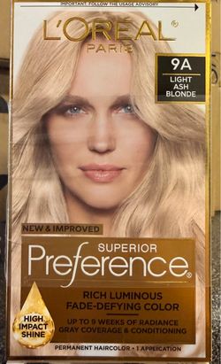 ✨ L’Oréal Paris Superior Preference 9A Light Ash Blonde – Permanent Hair Color 2 sealed boxes for $15