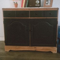 Wood Storage Cabinet 