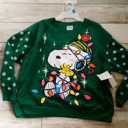 Snoopy Light Up Sweatshirt,Size S