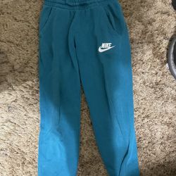 Nike Boys Blue And Green Joggers 