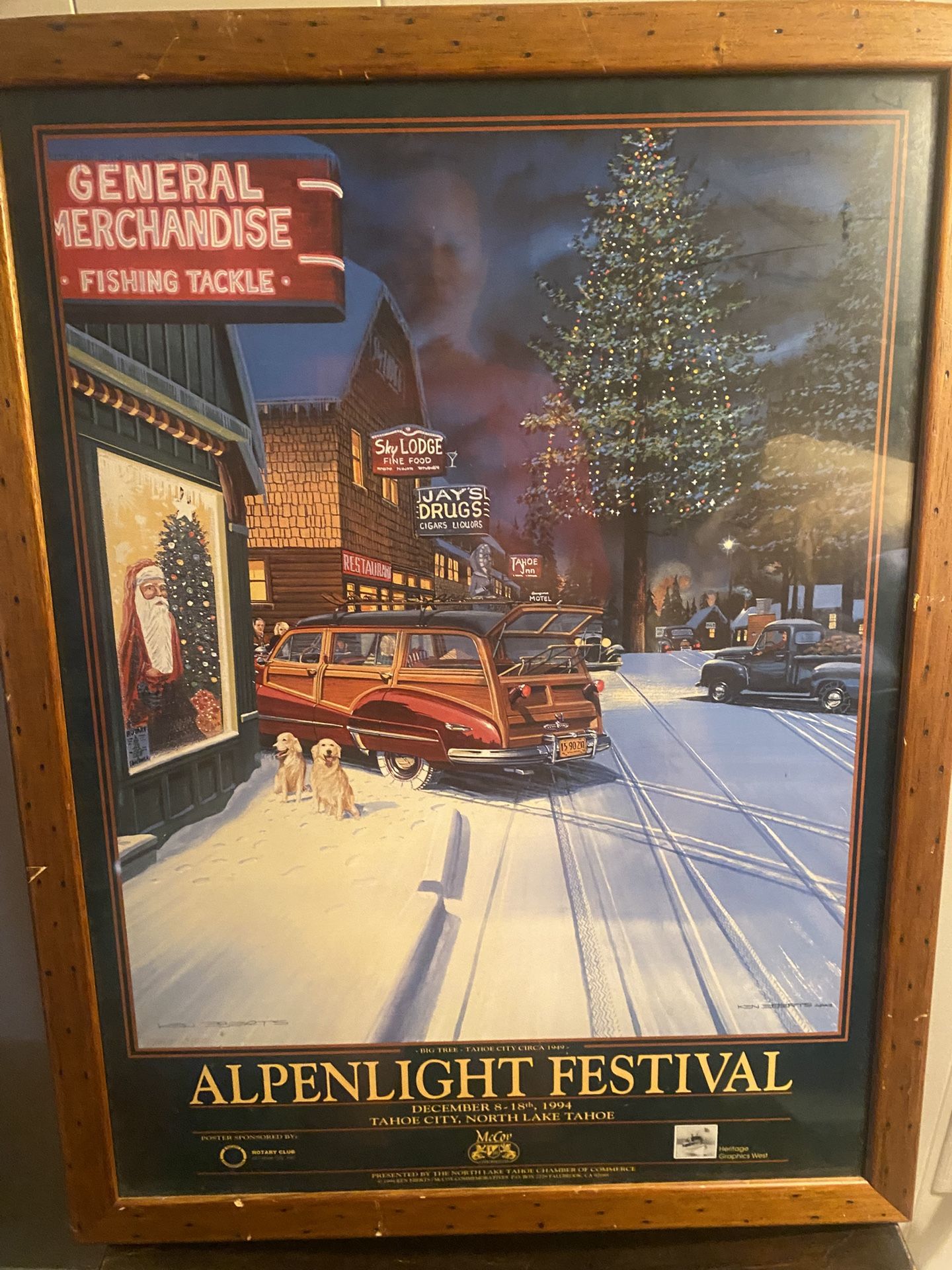 Original Alpenlight Festival Framed Print