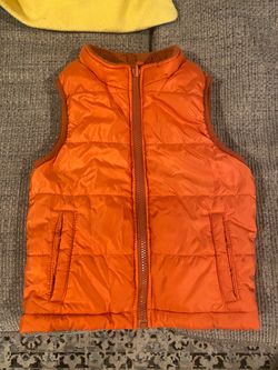 “Marty McFly”-esque Orange Puffer Vest in 3T for Kids/Toddlers