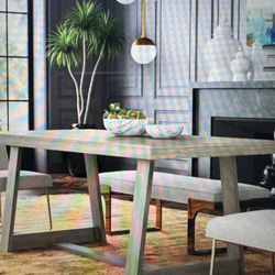 Pine Solid Wood Dining Table 
