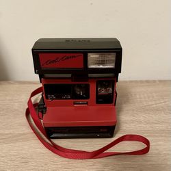 Vintage Untested Polaroid 600 Cool Cam - Red & Black
