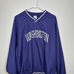 Vintage 90s Washington Huskies Windbreaker