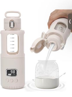 New Portable Milk Warmer for Baby Formula,Water or Breastmilk,Usb Rechargeable Bottlle