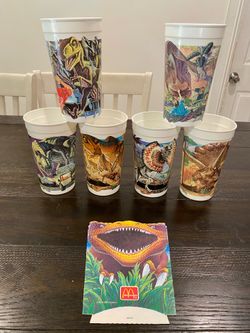 Vintage Jurassic Park McDonalds Cup Set