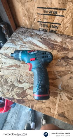 Bosch cordless drill.
