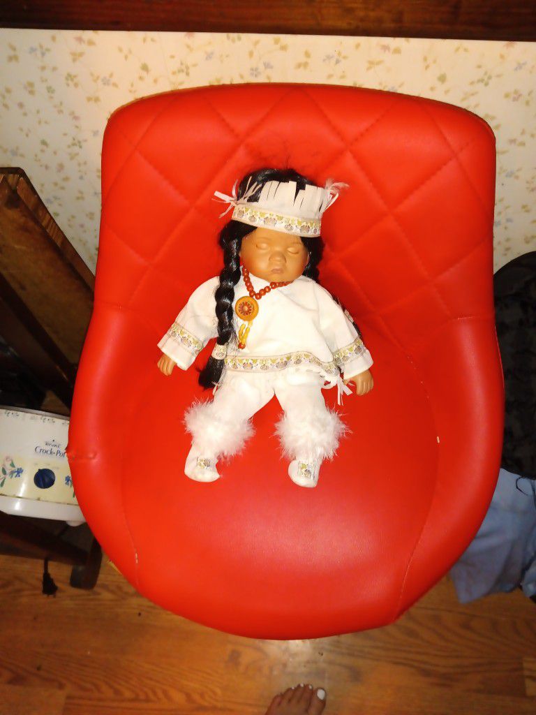 Sleeping Native American Doll
