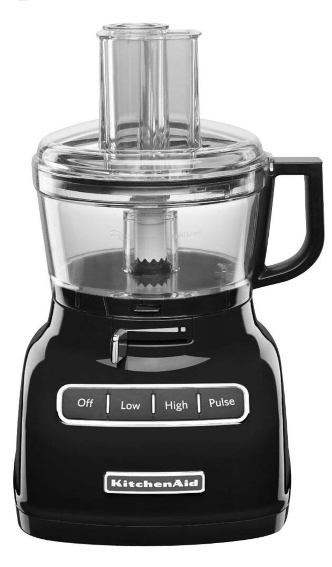 KitchenAid KFP0722OB 7-Cup Food Processor with Exact Slice System - Onyx Black