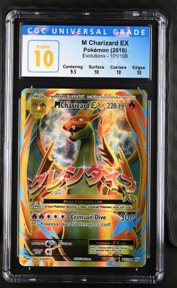 Pokemon M Charizard ex 101/108 cgc pristine 10