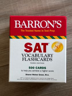SAT Test Prep Books and Vocabulary Flashcards
