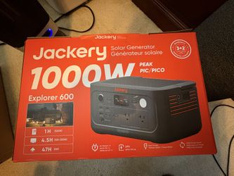 Jackery Explorer 600Wh v2 Generator Power Station - Brand New!