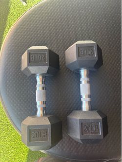 Pair of 20 lb Dumbbells – 40 lbs Total