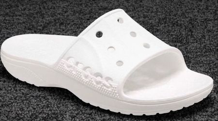 20$Authentic CrocSlidesWhiteUNISEX-WOMEN -SIZE-8//MEN SIZE-6