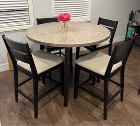 Dining table with chairs
