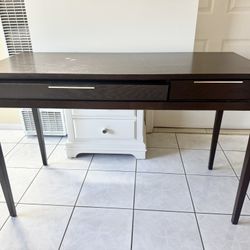 Dark Brown Wood Desk