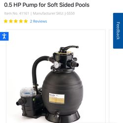 Sand Filter Pool Pump / Jacuzzi 0.5 Hp