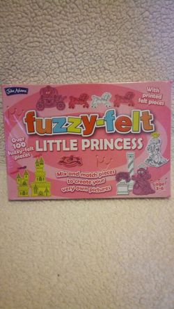 NEW Fuzzy Felt Little Princess Toy Kids Game Girls Creative Activity