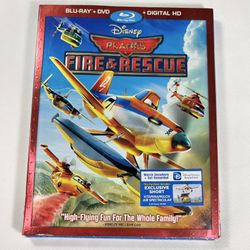 Disney Planes: Fire  Rescue Blu-Ray/DVD 2014 2-Disc Set New Factory Sealed