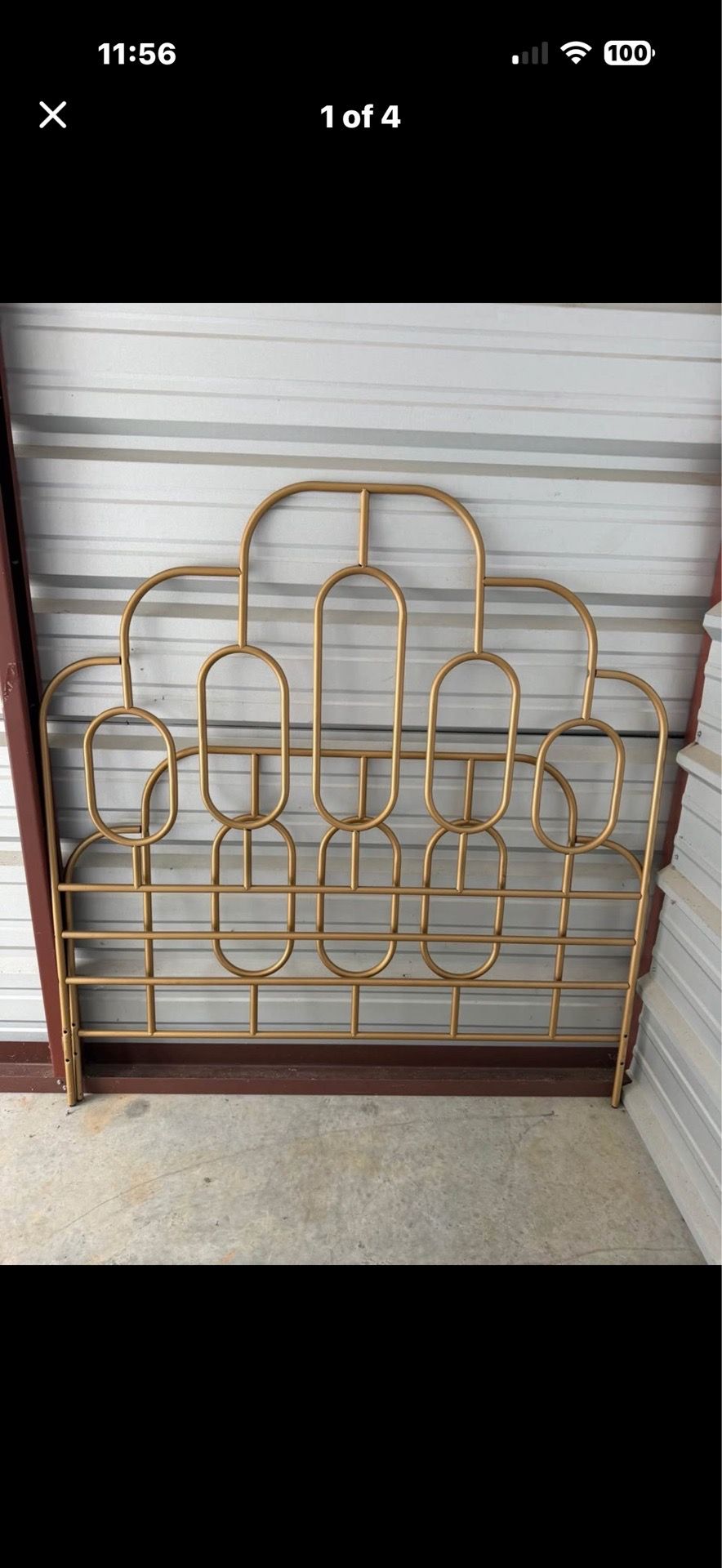 Gold bed frame (full)