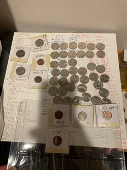 US Coin Collection Lot – Quarters, Pennies